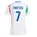 Maillot de foot Italie Davide Frattesi #7 Extérieur vêtements Femmes Europe 2024 Manches Courtes